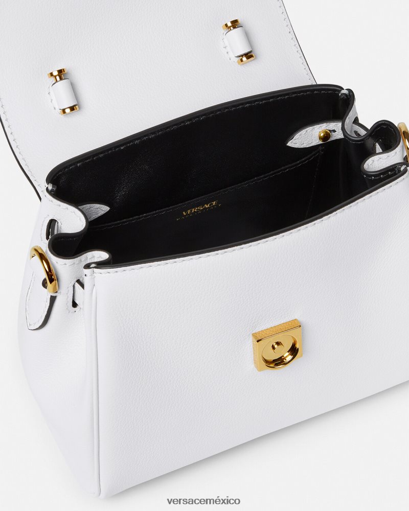 Versace bolso de mano pequeño la medusa blanco bolsas mujer 84626J335