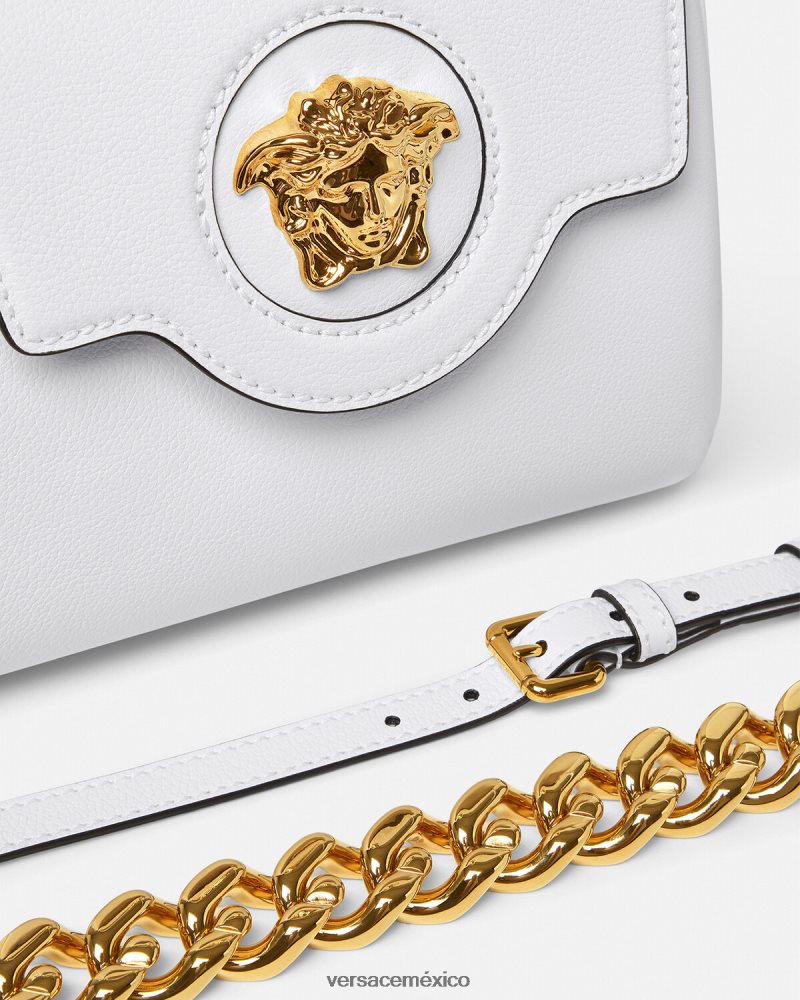 Versace bolso de mano pequeño la medusa blanco bolsas mujer 84626J335