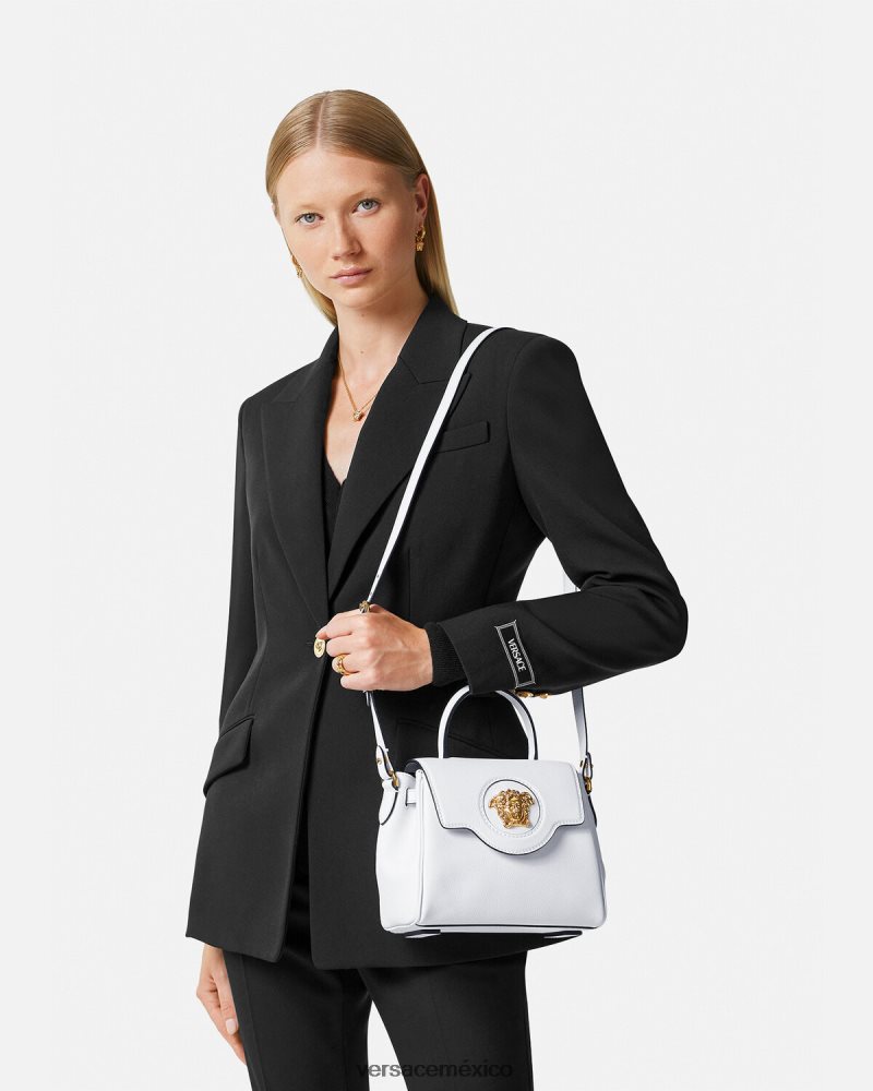 Versace bolso de mano pequeño la medusa blanco bolsas mujer 84626J335
