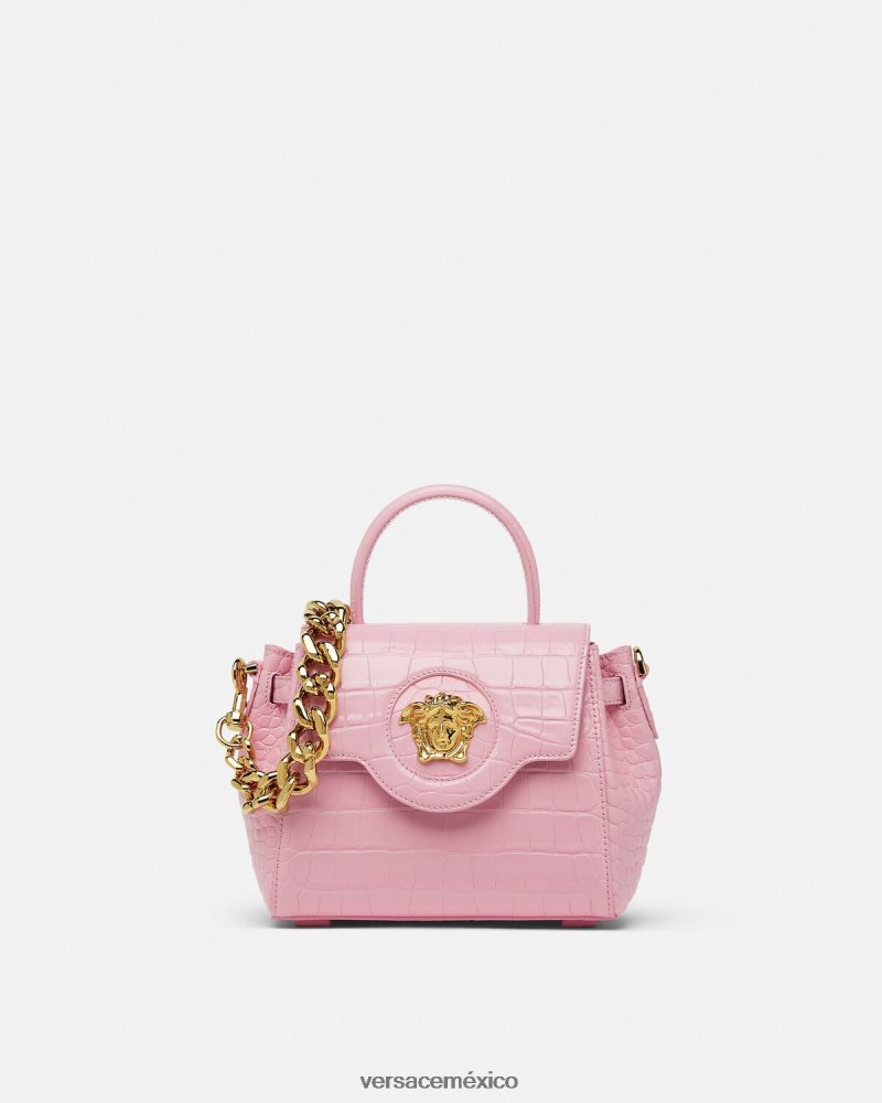 Versace bolso de mano pequeño la medusa rosa bolsas mujer 84626J337
