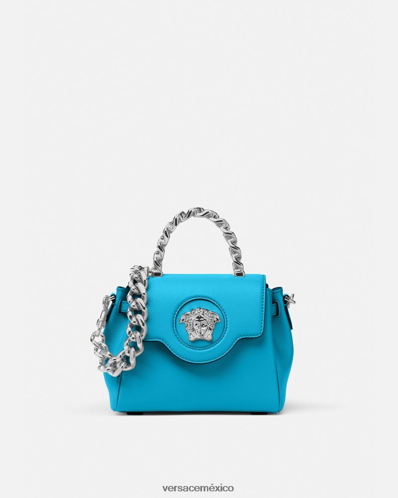 Versace bolso de mano pequeño la medusa turquesa bolsas mujer 84626J333