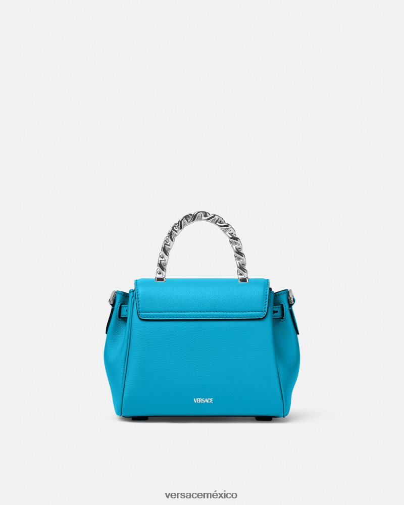 Versace bolso de mano pequeño la medusa turquesa bolsas mujer 84626J333