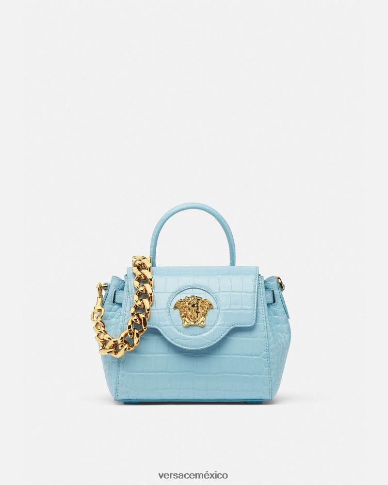 Versace bolso de mano pequeño la medusa turquesa bolsas mujer 84626J336