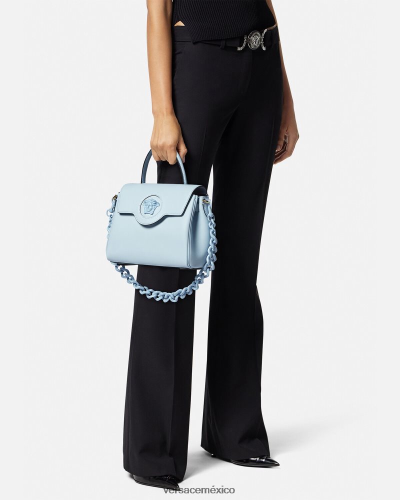 Versace bolso medusa azul claro bolsas mujer 84626J359