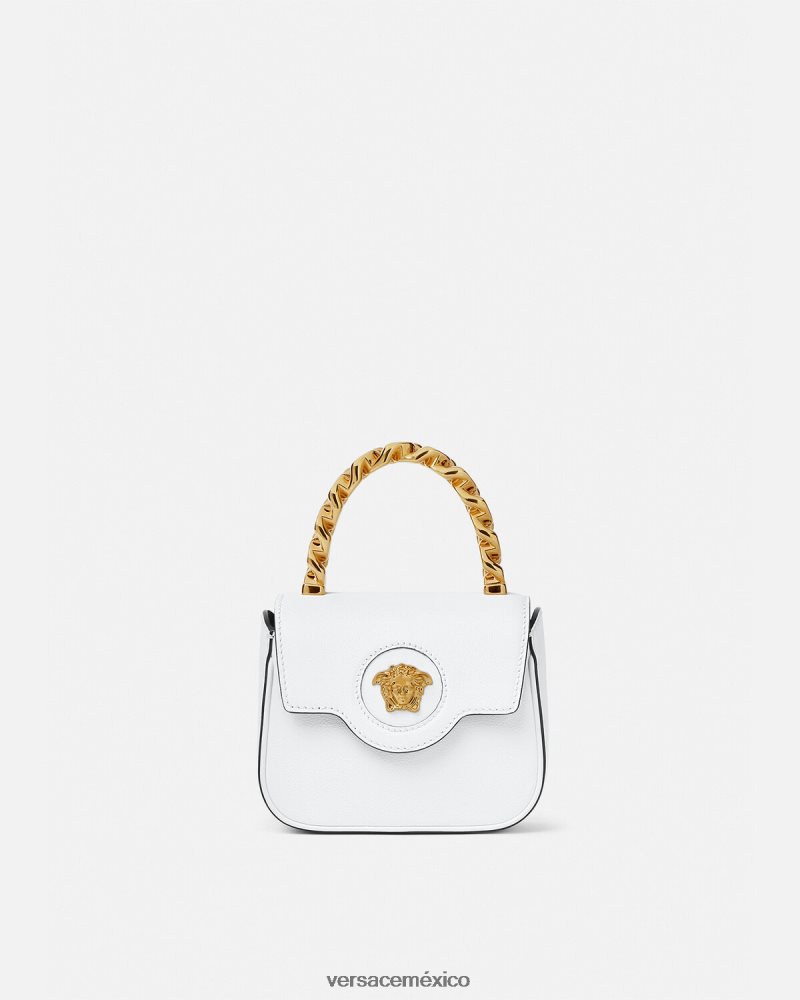 Versace bolso mini con medusa blanco bolsas mujer 84626J312