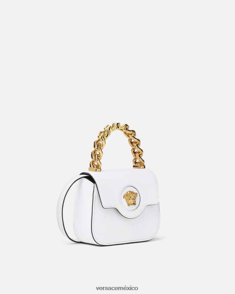 Versace bolso mini con medusa blanco bolsas mujer 84626J312