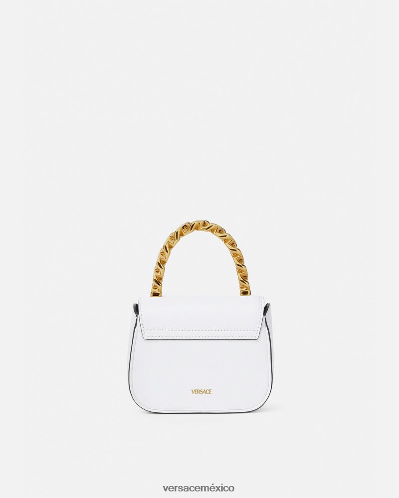 Versace bolso mini con medusa blanco bolsas mujer 84626J312