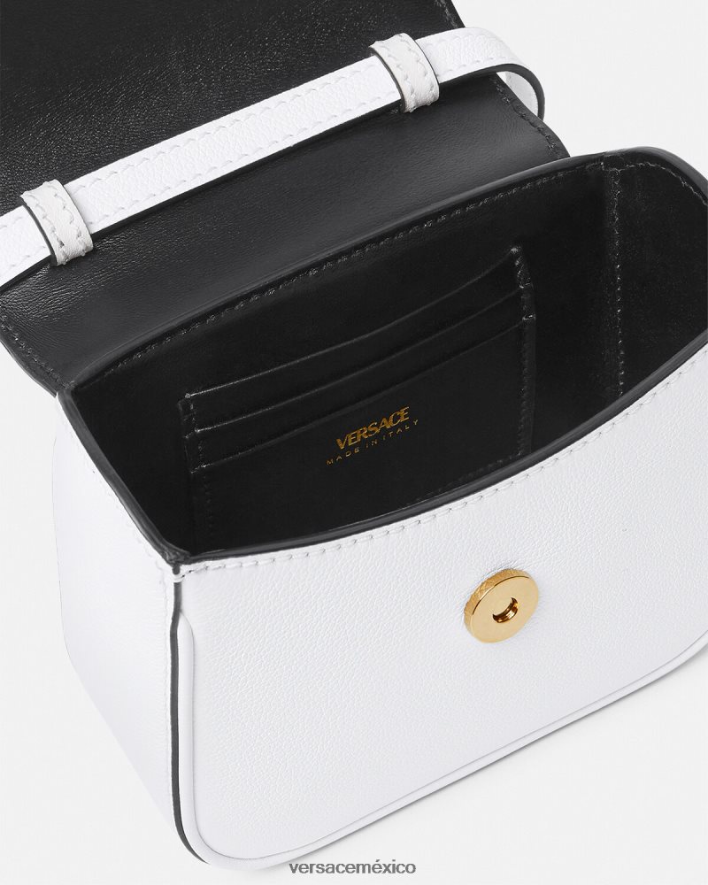 Versace bolso mini con medusa blanco bolsas mujer 84626J312