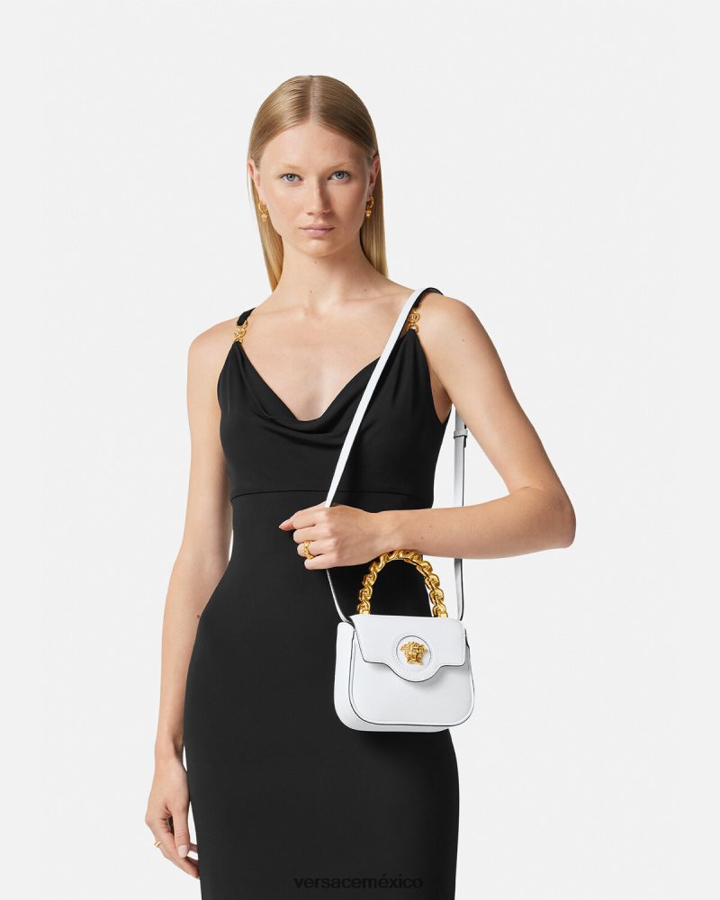 Versace bolso mini con medusa blanco bolsas mujer 84626J312