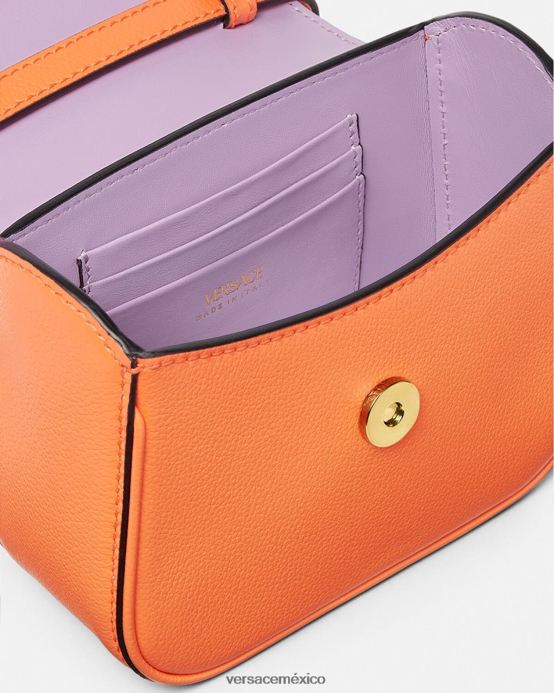 Versace bolso mini con medusa naranja bolsas mujer 84626J356
