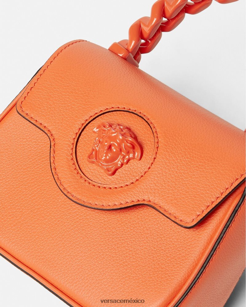 Versace bolso mini con medusa naranja bolsas mujer 84626J356