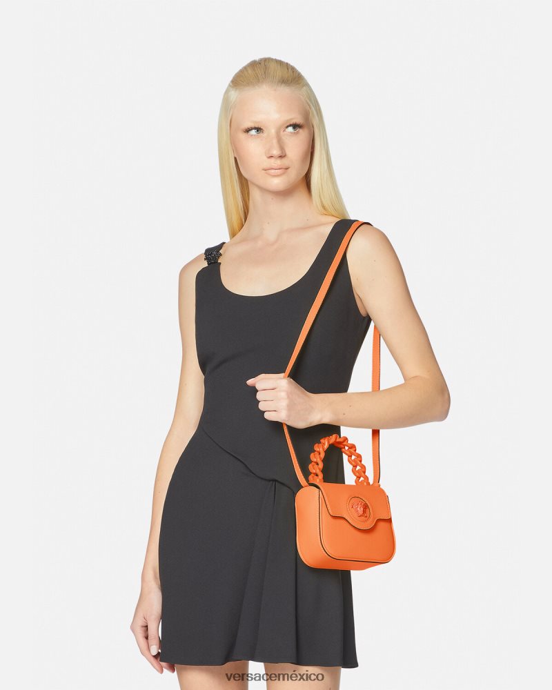 Versace bolso mini con medusa naranja bolsas mujer 84626J356