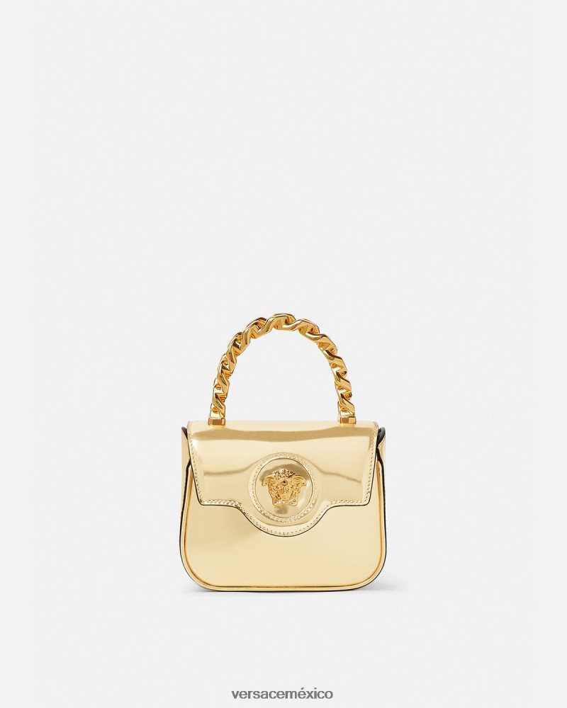 Versace bolso mini con medusa oro bolsas mujer 84626J310
