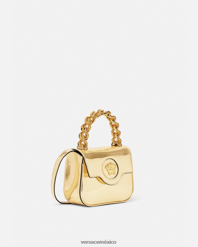Versace bolso mini con medusa oro bolsas mujer 84626J310