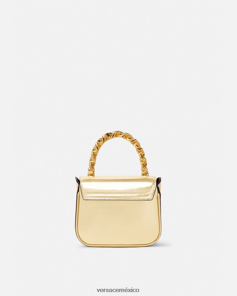 Versace bolso mini con medusa oro bolsas mujer 84626J310