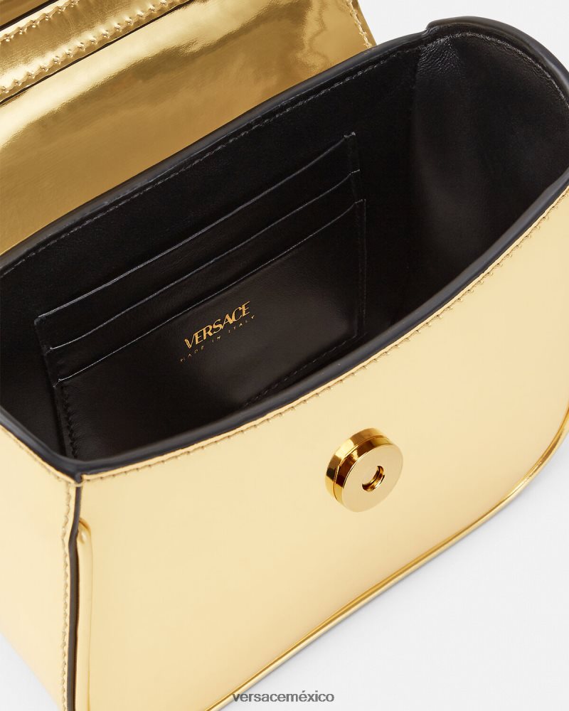 Versace bolso mini con medusa oro bolsas mujer 84626J310