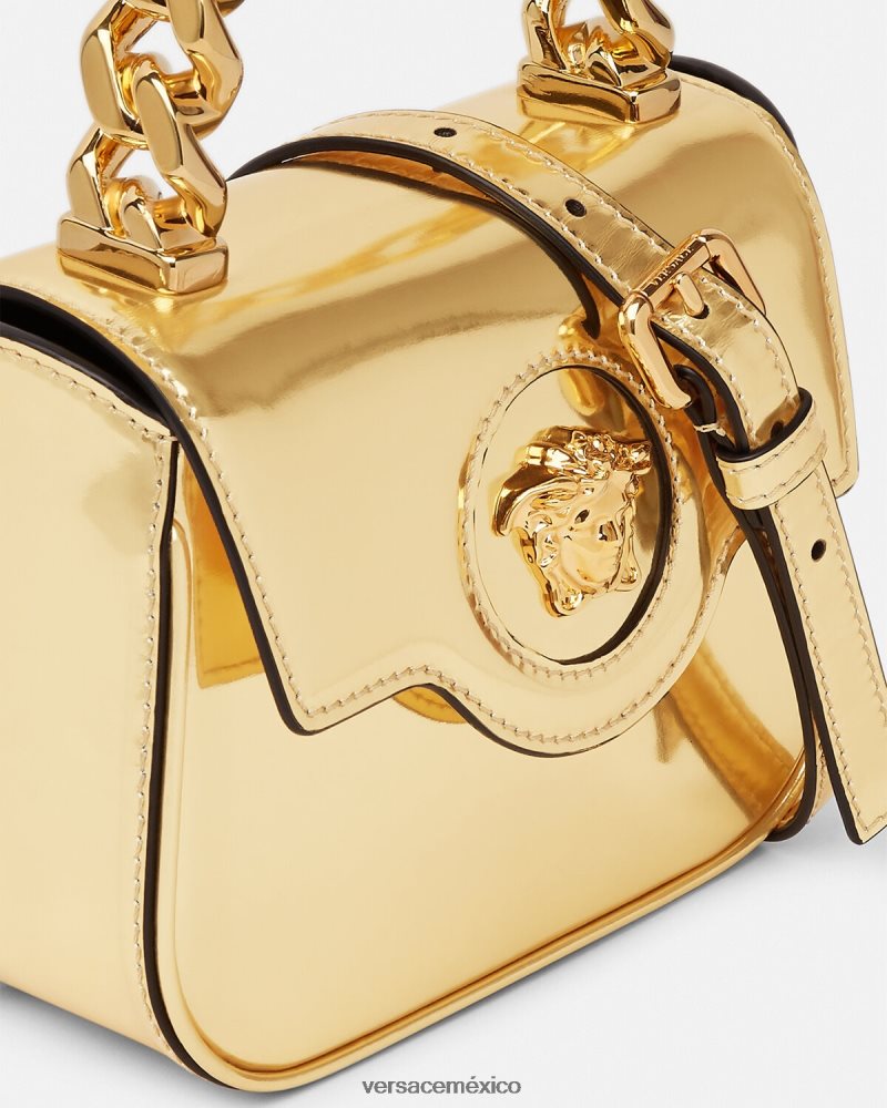Versace bolso mini con medusa oro bolsas mujer 84626J310