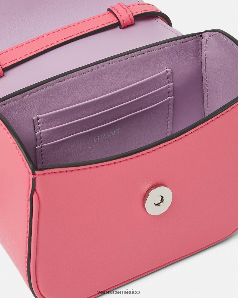 Versace bolso mini con medusa rosa bolsas mujer 84626J307