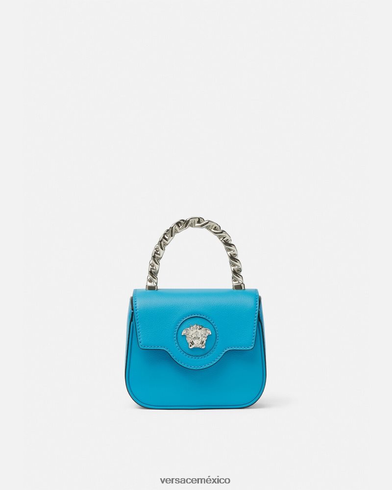 Versace bolso mini con medusa turquesa bolsas mujer 84626J308