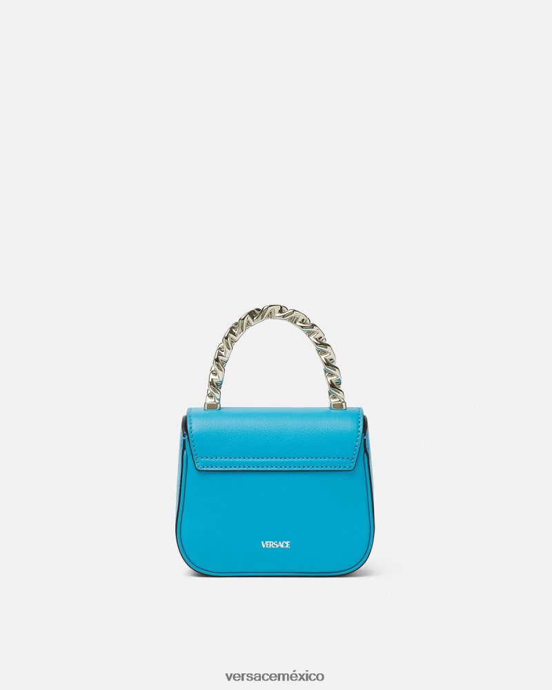 Versace bolso mini con medusa turquesa bolsas mujer 84626J308