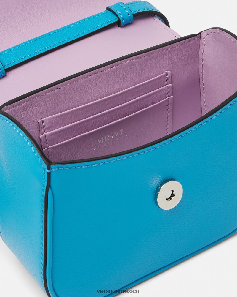Versace bolso mini con medusa turquesa bolsas mujer 84626J308