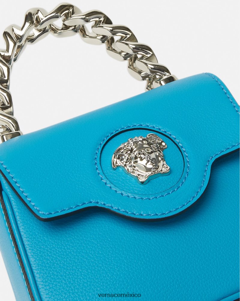 Versace bolso mini con medusa turquesa bolsas mujer 84626J308