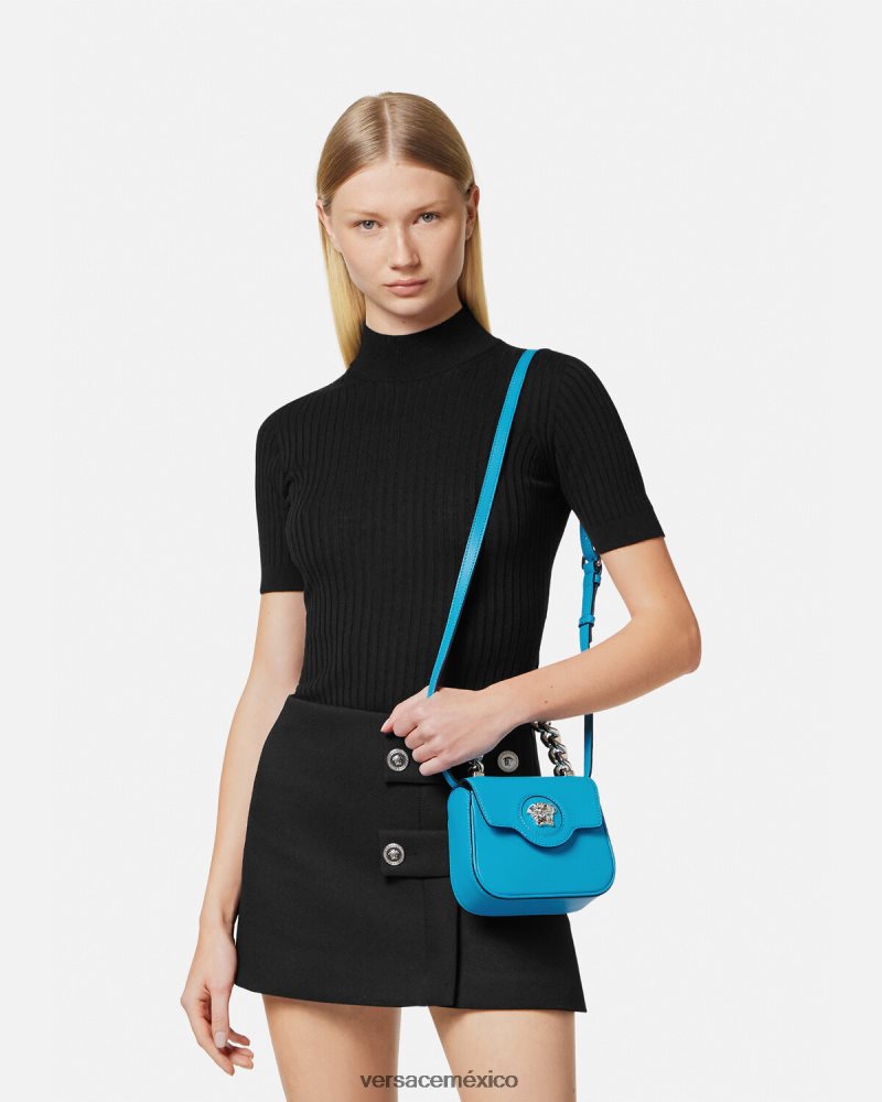 Versace bolso mini con medusa turquesa bolsas mujer 84626J308