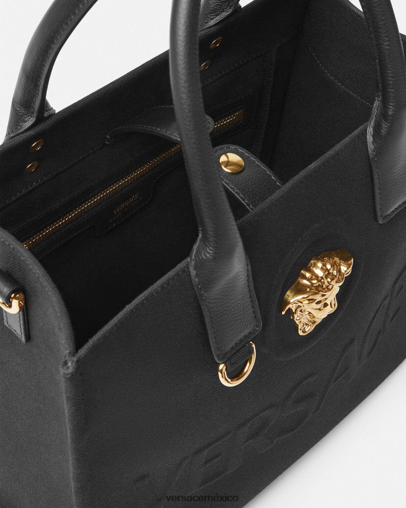 Versace bolso shopper pequeño con medusa negro bolsas mujer 84626J331