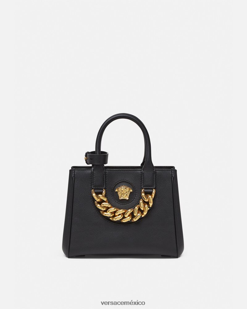 Versace bolso shopper pequeño con medusa negro bolsas mujer 84626J362