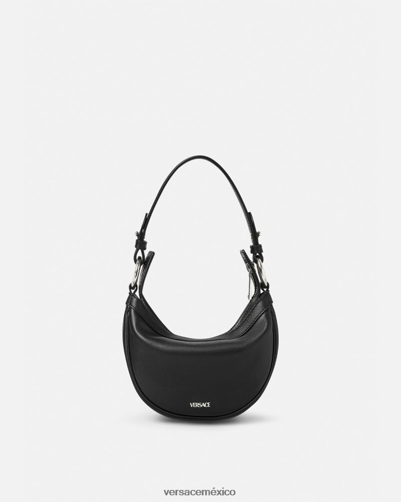 Versace bolso hobo mini repetido negro bolsas mujer 84626J287