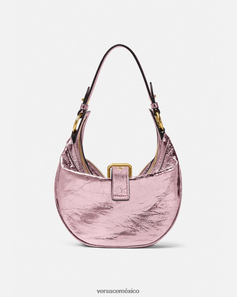 Versace bolso hobo pequeño con repetición metalizada un color bolsas mujer 84626J278