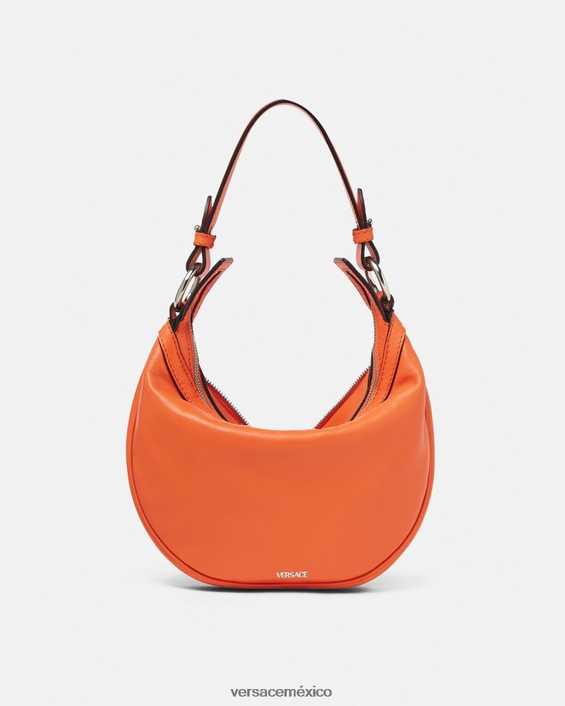 Versace bolso hobo pequeño repetido naranja bolsas mujer 84626J295