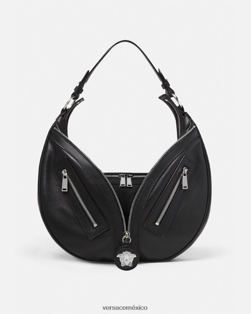Versace bolso hobo repetido negro bolsas mujer 84626J285