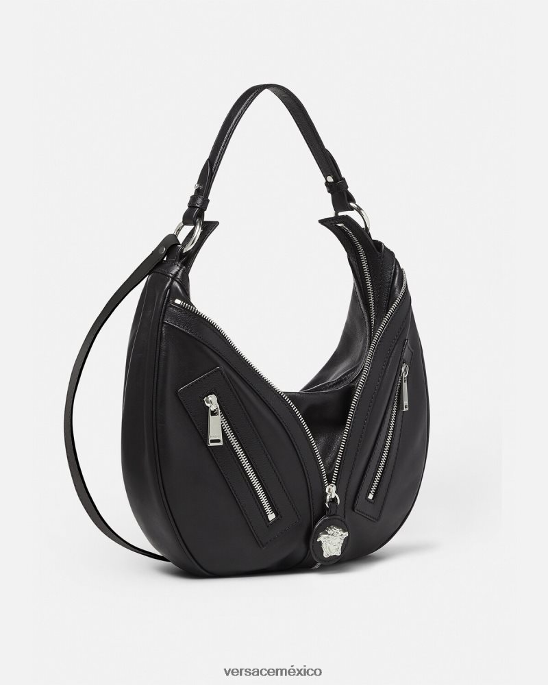 Versace bolso hobo repetido negro bolsas mujer 84626J285