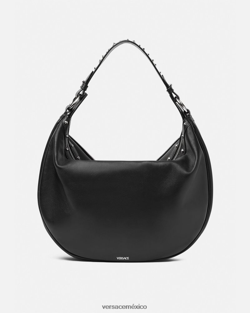 Versace bolso hobo repetido negro bolsas mujer 84626J289