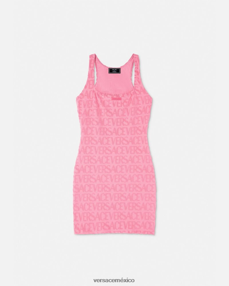 Versace vestido tipo toalla por toda la prenda rosa ropa interior y ropa de playa mujer 84626J1189