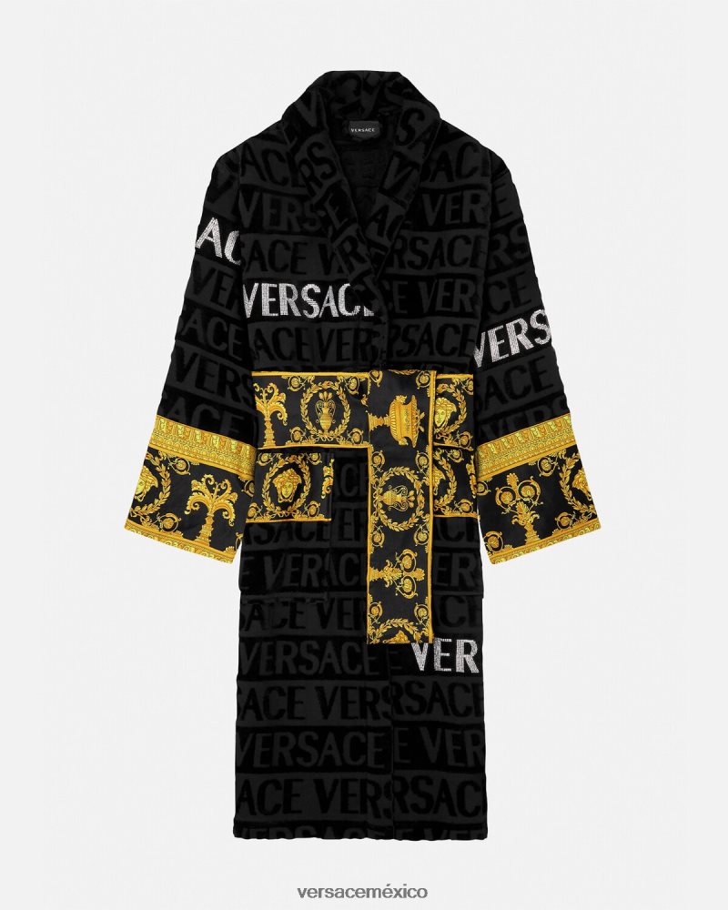 Versace bata de baño con cristales imprimir ropa interior y ropa de playa mujer 84626J1085