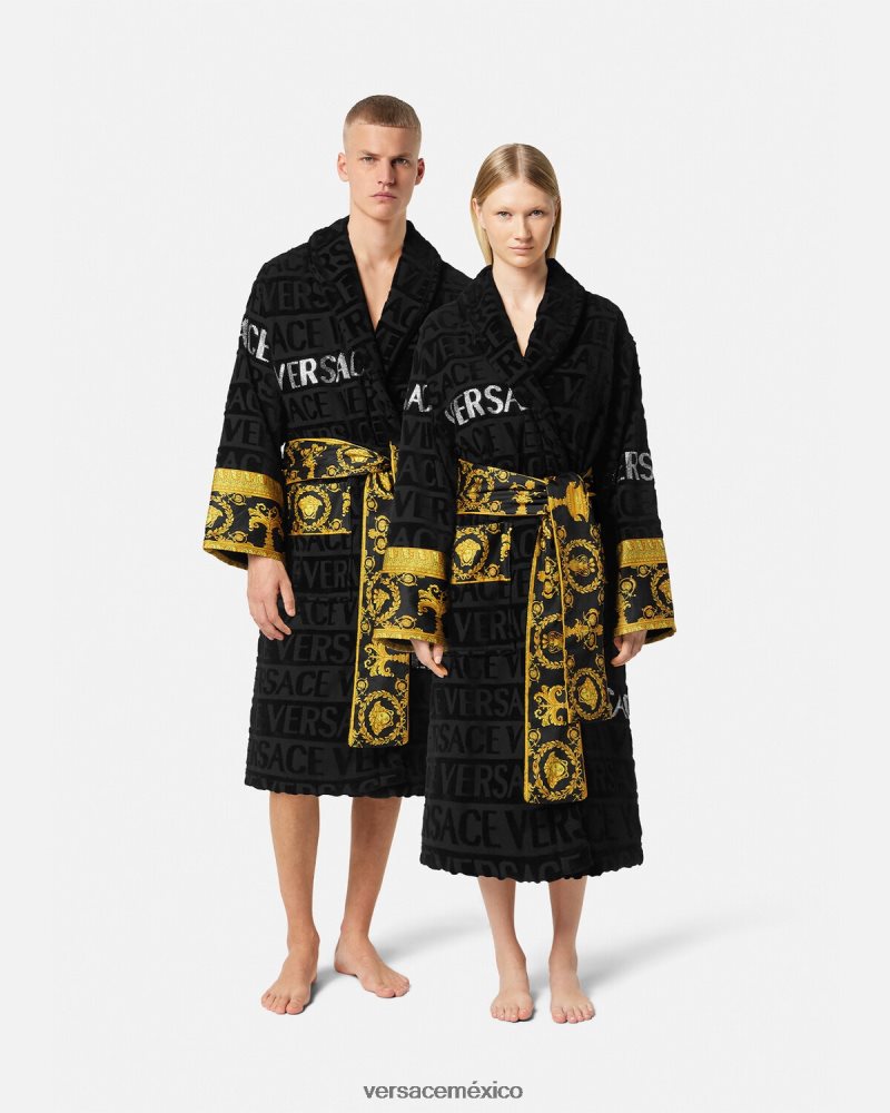 Versace bata de baño con cristales imprimir ropa interior y ropa de playa mujer 84626J1085