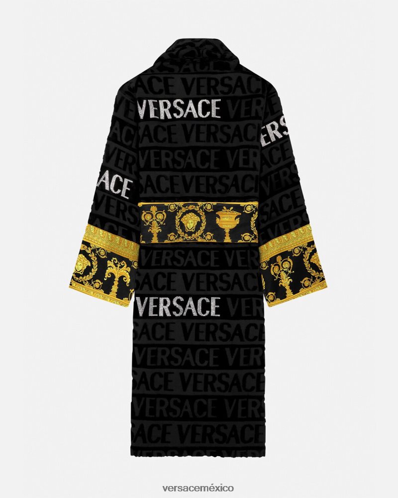 Versace bata de baño con cristales imprimir ropa interior y ropa de playa mujer 84626J1085