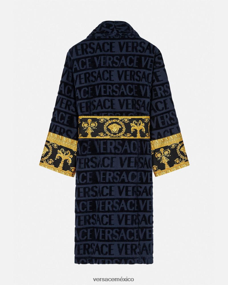 Versace yo bata de baño barroca azul ropa interior y ropa de playa mujer 84626J1091