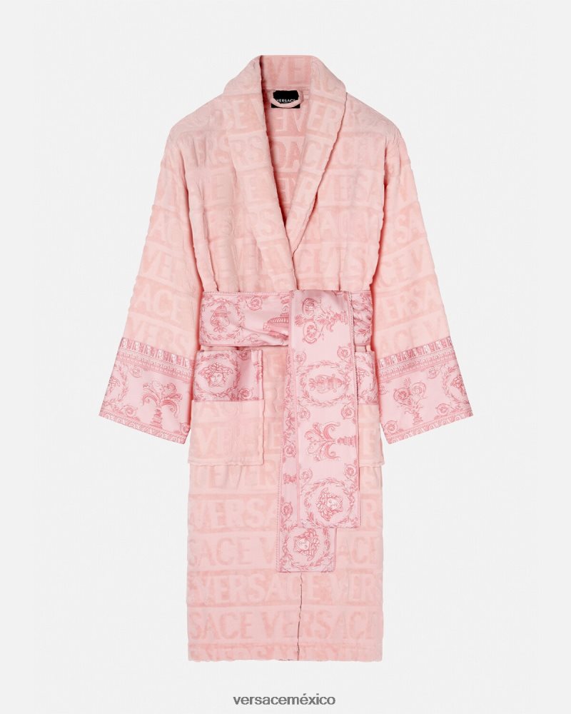 Versace yo bata de baño barroca rosa ropa interior y ropa de playa mujer 84626J1095