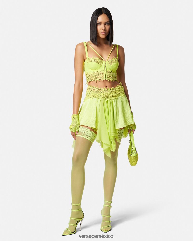Versace medias de encaje cal ropa interior y ropa de playa mujer 84626J1112