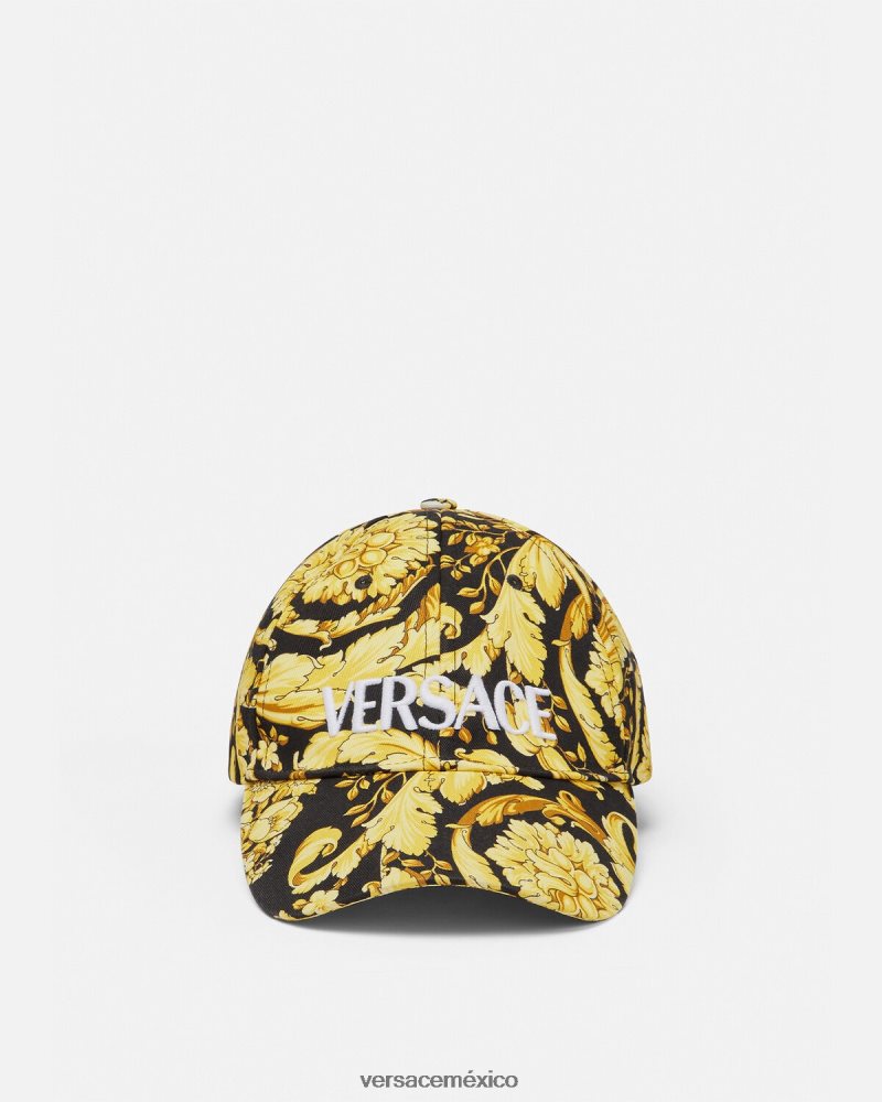 Versace gorra de béisbol con logo barroco imprimir ropa interior y ropa de playa mujer 84626J1209