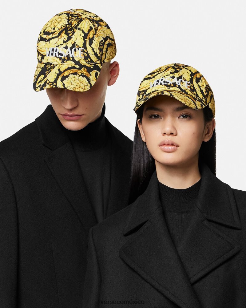 Versace gorra de béisbol con logo barroco imprimir ropa interior y ropa de playa mujer 84626J1209
