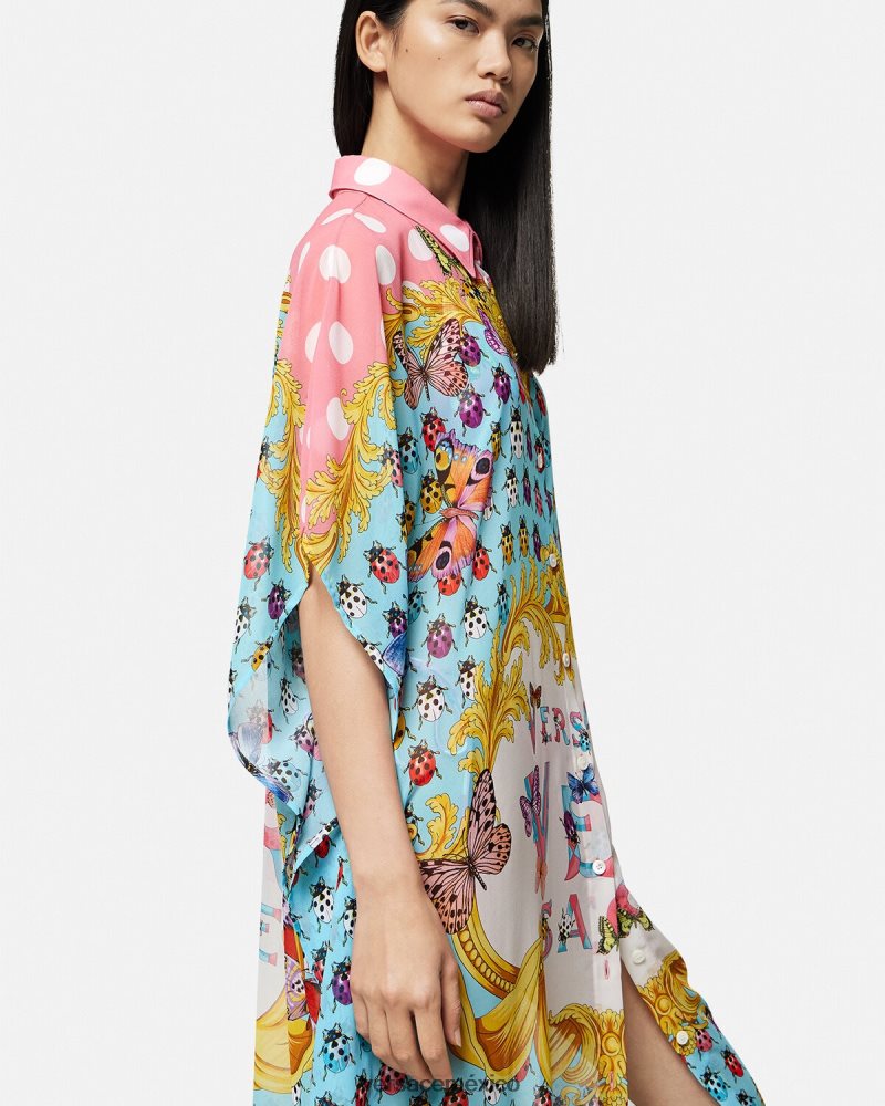 Versace camisa de mariposas imprimir ropa interior y ropa de playa mujer 84626J1193