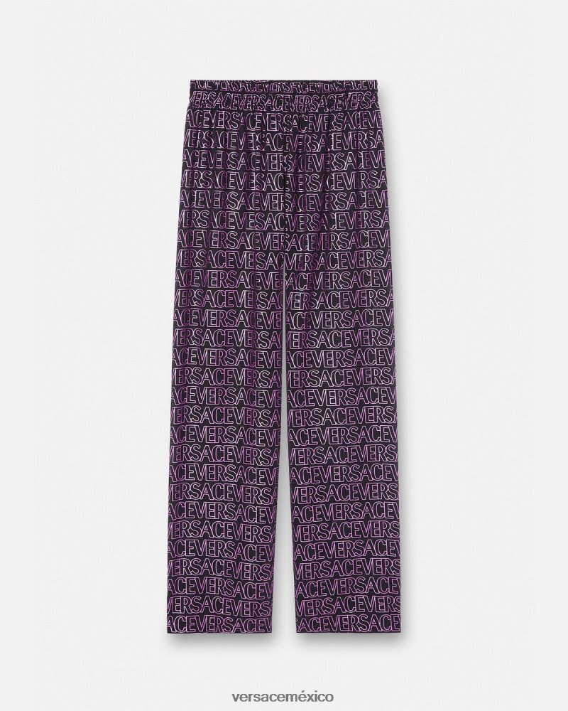 Versace pantalones pareo integrales fucsia y estampado ropa interior y ropa de playa mujer 84626J1214