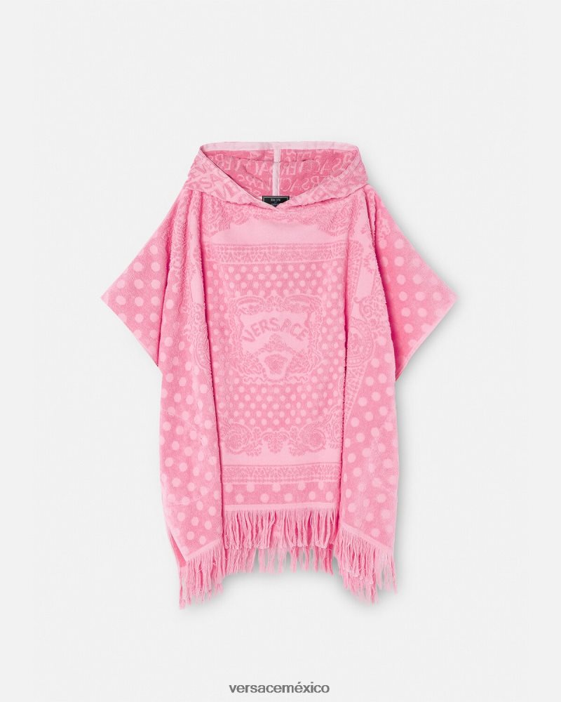 Versace pareo de toalla con mariposas patrimoniales rosa ropa interior y ropa de playa mujer 84626J1191