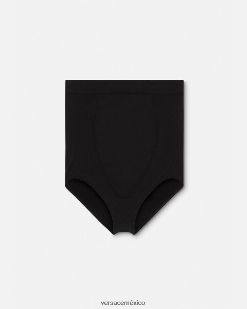 Versace braguitas moldeadoras de cintura alta con medusa negro ropa interior y ropa de playa mujer 84626J1063