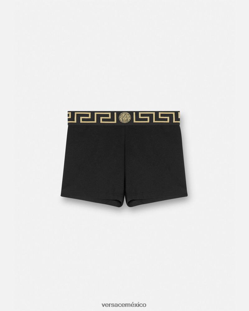Versace calzoncillos con borde de greca negro ropa interior y ropa de playa mujer 84626J1048