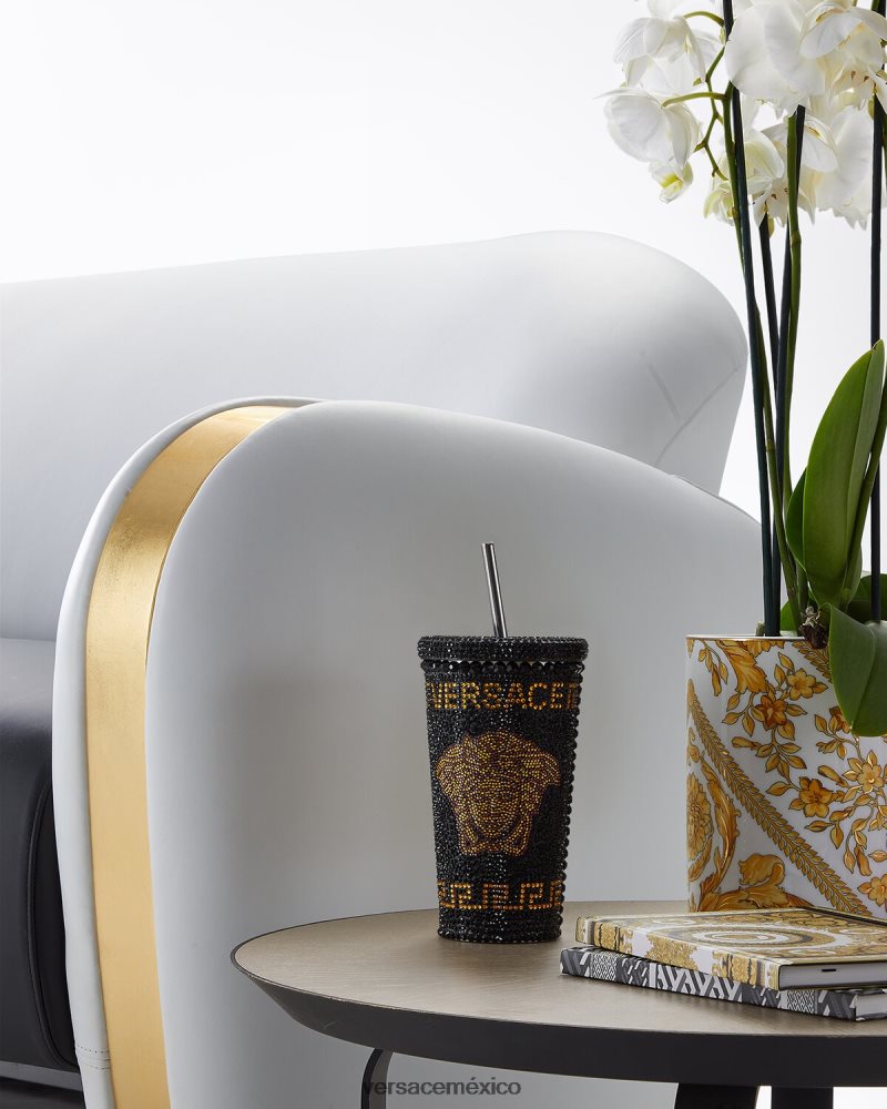 Versace taza de viaje de medusa de cristal amarillo ropa interior y ropa de playa mujer 84626J1206